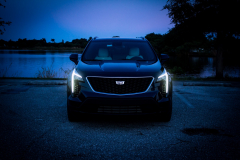 2019-Cadillac-XT4-Sport-Exterior-Dusk-003-front-end-with-accessory-lights-CS-Garage