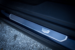 2019-Cadillac-XT4-Sport-Interior-First-Row-054-Cadillac-logo-on-sill-CS-Garage