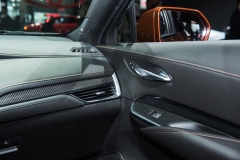 2019 Cadillac XT4 Sport interior - 2018 New York Auto Show live 015 - passenger door and AC vent