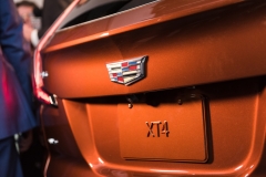 2019 Cadillac XT4 exterior live reveal 023 Cadillac logo