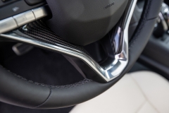 2020 Cadillac XT6 Sport - Interior - First Drive - July 2019 002 steering wheel trim carbon fiber