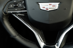 2020-Cadillac-XT6-in-Dubai-Interior-002-carbon-fiber-steering-wheel-insert-detail
