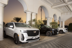 2023-Cadillac-Escalade-V-Middle-East-Introduction-Exterior-005-three-models-front-three-quarters