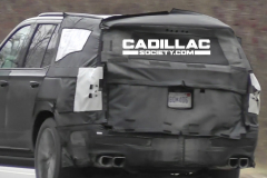 2023-Cadillac-Escalade-V-Prototype-Spy-Shots-January-2022-Exterior-007-rear-three-quarters-exhaust-tips