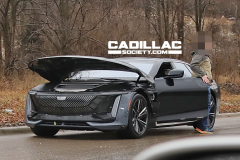 2024-Cadillac-Celestiq-Prototype-Spy-Shots-Side-Of-Road-Hood-Open-Frunk-Showing-January-2024-Exterior-006