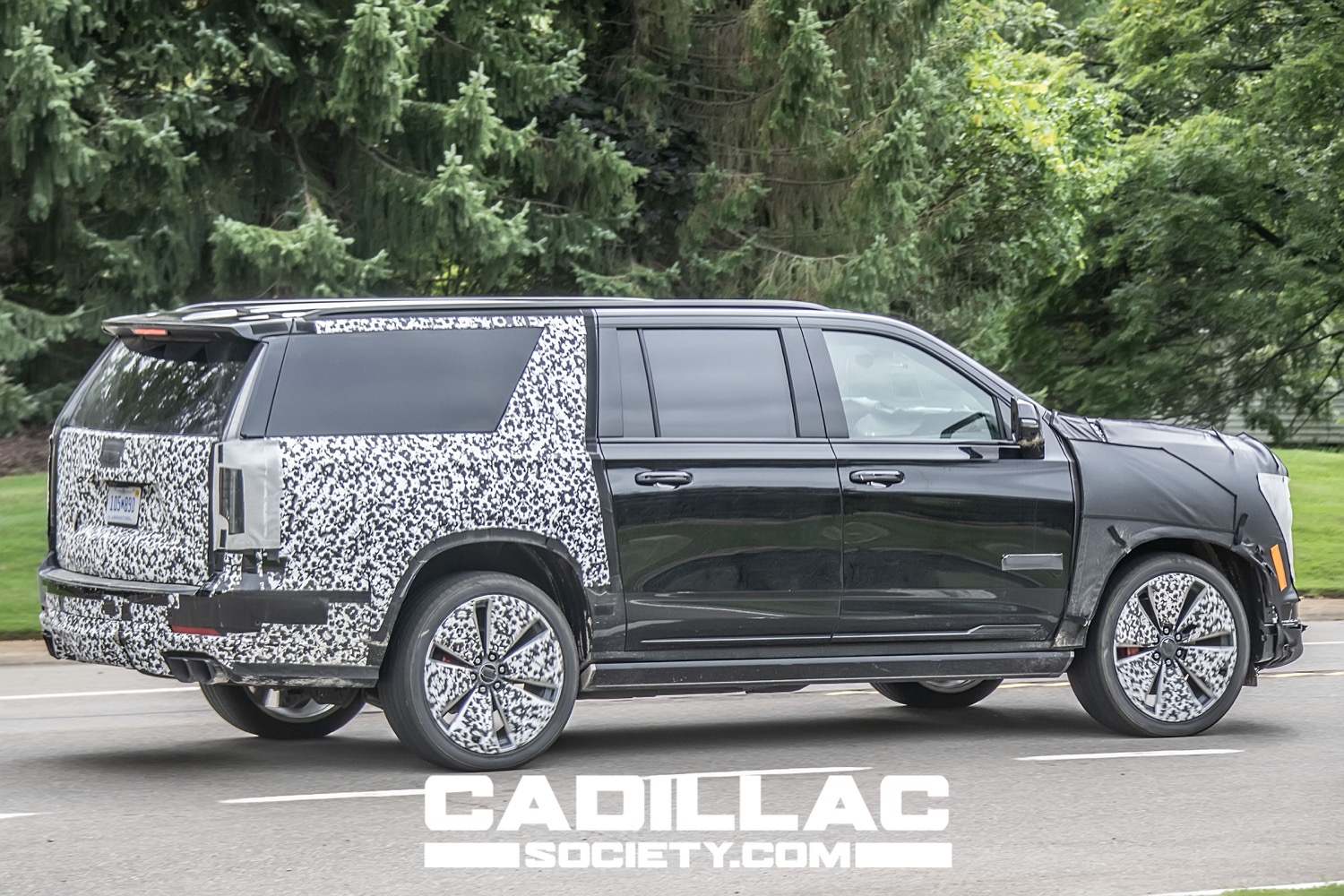 2025 Cadillac EscaladeV ESV Spotted Testing On 24Inch Wheels