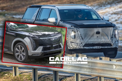2025-Cadillac-Escalade-ESV-Prototype-Spy-Shots-Refresh-Front-End-Exterior-019-Escalade-IQ-comparison