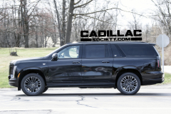 2025-Cadillac-Escalade-ESV-Sport-Black-Raven-GBA-Prototype-Spy-Shots-Undisguised-April-2024-Exterior-007-side