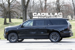 2025-Cadillac-Escalade-ESV-Sport-Black-Raven-GBA-Prototype-Spy-Shots-Undisguised-April-2024-Exterior-008-side