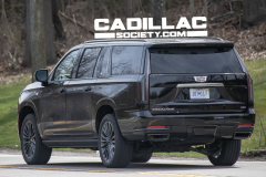 2025-Cadillac-Escalade-ESV-Sport-Black-Raven-GBA-Prototype-Spy-Shots-Undisguised-April-2024-Exterior-009-rear-three-quarters