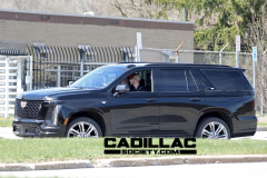 2025-Cadillac-Escalade-Sport-Black-Raven-GBA-Prototype-Spy-Shots-Undisguised-April-2024-Exterior-002-side-front-three-quarters