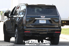 2025-Cadillac-Escalade-Sport-Black-Raven-GBA-Prototype-Spy-Shots-Undisguised-April-2024-Exterior-007-rear-three-quarters