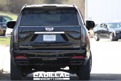 2025-Cadillac-Escalade-Sport-Black-Raven-GBA-Prototype-Spy-Shots-Undisguised-April-2024-Exterior-008-rear-liftgate-tail-lights