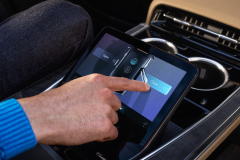 2025-Cadillac-Escalade-IQ-Sport-Reveal-Photos-Interior-010-rear-center-console-touchscreen-controls