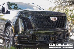 2025-Cadillac-Escalade-V-Prototype-Spy-Shots-No-Camo-May-2024-Black-Raven-GBA-Exterior-002-front-front-fascia-grille-headlights