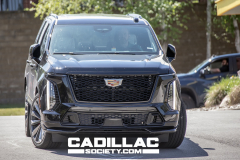 2025-Cadillac-Escalade-V-Prototype-Spy-Shots-No-Camo-May-2024-Black-Raven-GBA-Exterior-007-front-mirrors-folded-in