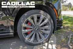 2025-Cadillac-Escalade-V-Prototype-Spy-Shots-No-Camo-May-2024-Black-Raven-GBA-Exterior-020-Bridgestone-Alenza-tire-24-inch-wheel