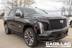 2025-Cadillac-Escalade-V-Prototype-Spy-Shots-Undisguised-April-2024-Exterior-003-side-front-three-quarters-front-fascia-grille-headlights