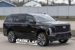 2025-Cadillac-Escalade-V-Prototype-Spy-Shots-Undisguised-April-2024-Exterior-006-side-front-three-quarters