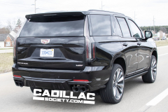 2025-Cadillac-Escalade-V-Prototype-Spy-Shots-Undisguised-April-2024-Exterior-014-rear-three-quarters-tail-lights-exhaust