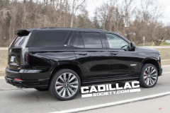 2025-Cadillac-Escalade-V-Prototype-Spy-Shots-Undisguised-April-2024-Exterior-018-side-rear-three-quarters-24-inch-wheels