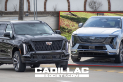 2025-Cadillac-Escalade-V-Prototype-Spy-Shots-Undisguised-April-2024-Exterior-023-Escalade-IQ-front-fascia-comparison
