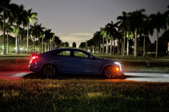 2022-Cadillac-CT4-V-Blackwing-GMA-Garage-Electric-Blue-Exterior-024-side-at-night