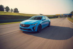 2022-Cadillac-CT5-V-Blackwing-Electric-Blue-Track-Press-Pictures-Exterior-001-front-three-quarters