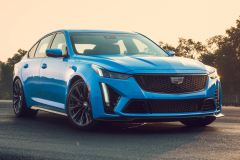 2022-Cadillac-CT5-V-Blackwing-Electric-Blue-Track-Press-Pictures-Exterior-010-front-three-quarters