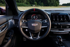 2022-Cadillac-CT5-V-Blackwing-Interior-Level-3-001-Jet-Black-cockpit-steering-wheel-carbon-fiber-accents-red-stripe-digital-gauge-cluster-center-stack-auto-transmission