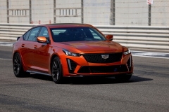 2022-Cadillac-CT5-V-Blackwing-Middle-East-Launch-Exterior-001-Blaze-Orange-Metallic-front-three-quarters-track