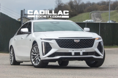 Second-Generation-Cadillac-CT6-Prototype-Spy-Shots-Undisguised-No-Camouflage-White-April-2023-Exterior-003