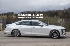 Second-Generation-Cadillac-CT6-Prototype-Spy-Shots-Undisguised-No-Camouflage-White-April-2023-Exterior-008