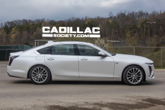 Second-Generation-Cadillac-CT6-Prototype-Spy-Shots-Undisguised-No-Camouflage-White-April-2023-Exterior-009