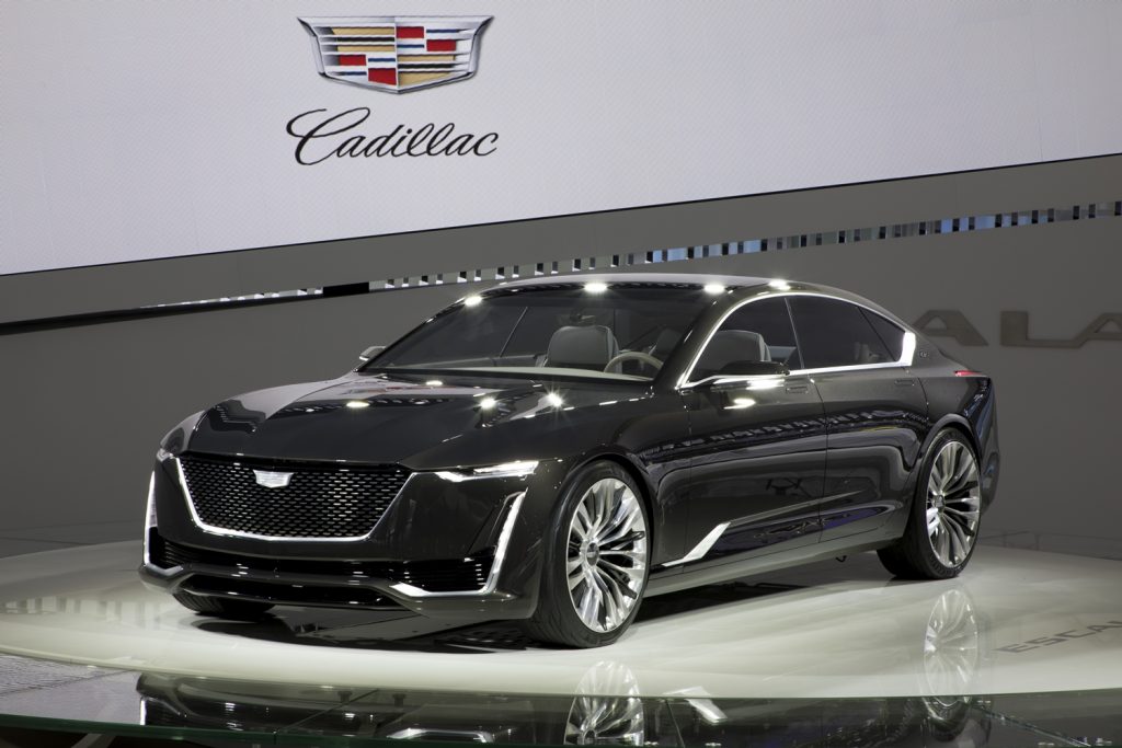 Cadillac Escala concept, which provides styling cues for the upcoming Celestiq.