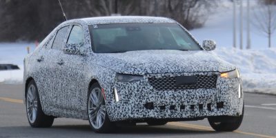 Cadillac CT4 Premium Luxury Spied With Production Grille And Lights