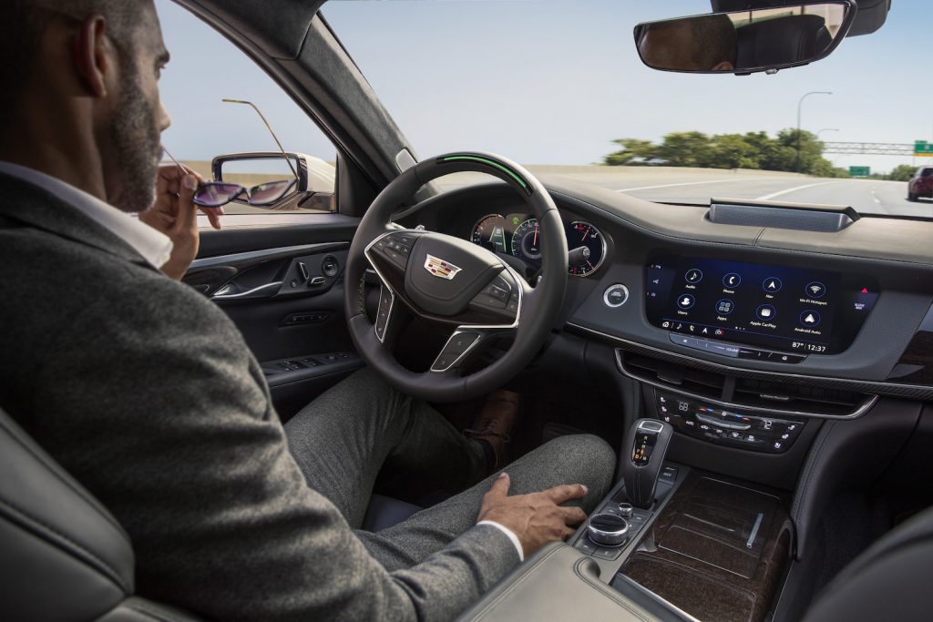 Cadillac Super Cruise in action in 2019 CT6