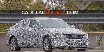 2020 Cadillac CT4 Prototype Spied With Crosswind Testing Device