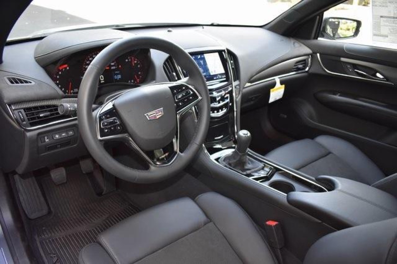 The interior of this Cadillac ATS-V is a nice place to be thanks to Jet Bla...