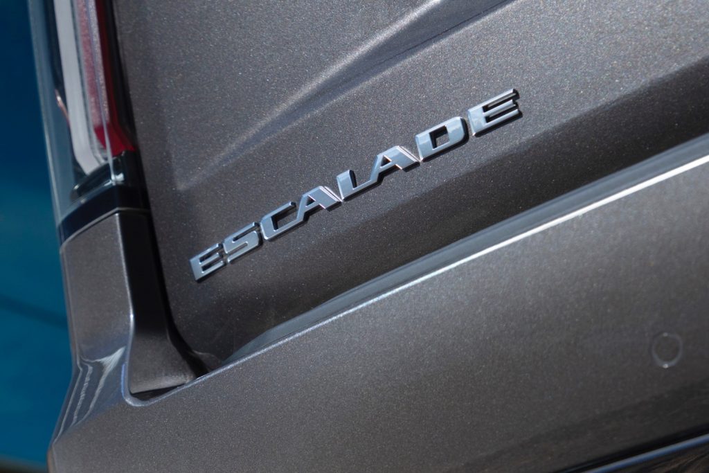 Cadillac Escalade tailgate badge