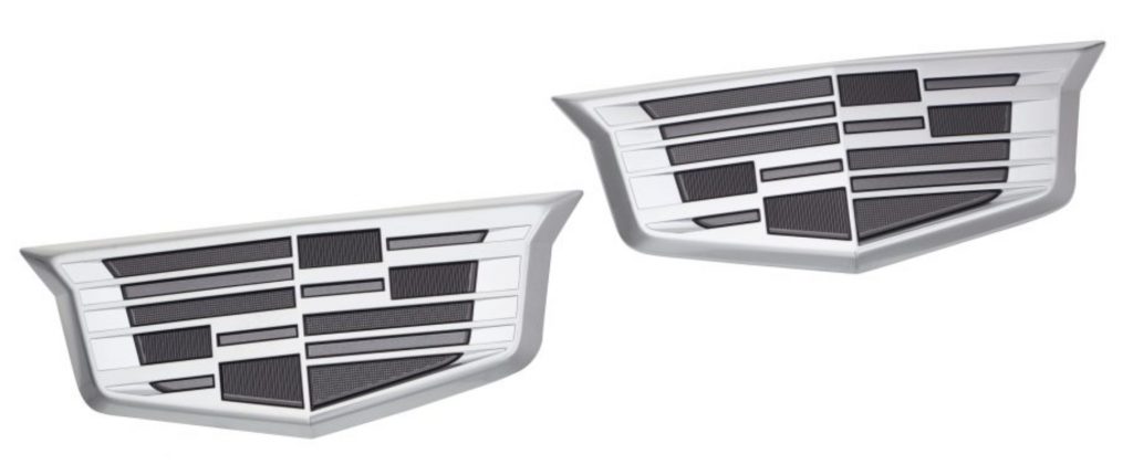 Monochromatic Cadillac logos for the XT4