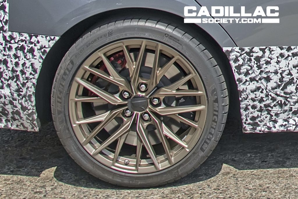 Rear magnesium wheel on Cadillac CT5-V Blackwing Prototype.