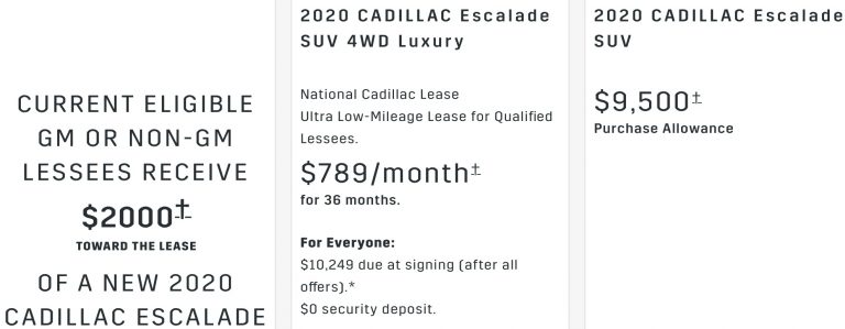 cadillac-escalade-incentive-offers-9500-cash-rebate-in-december-2020