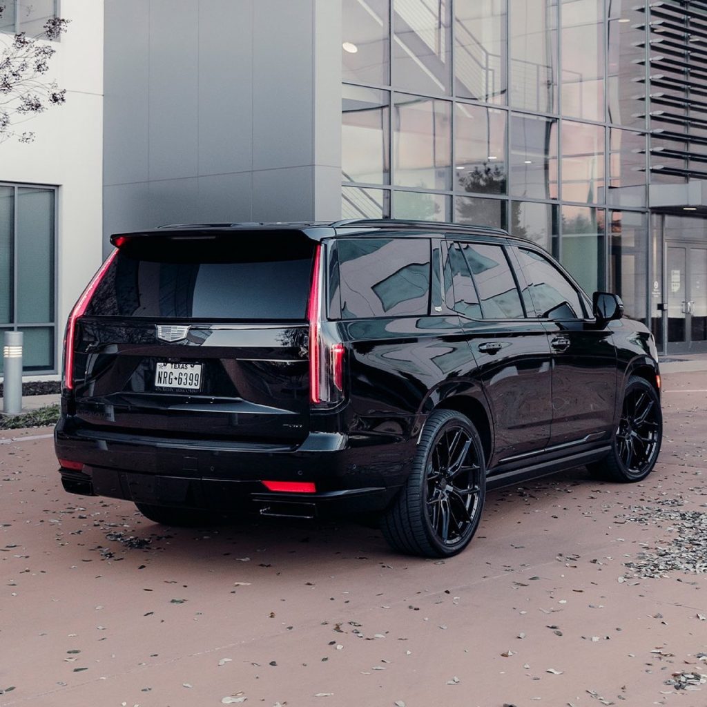 cadillac escalade with big rims