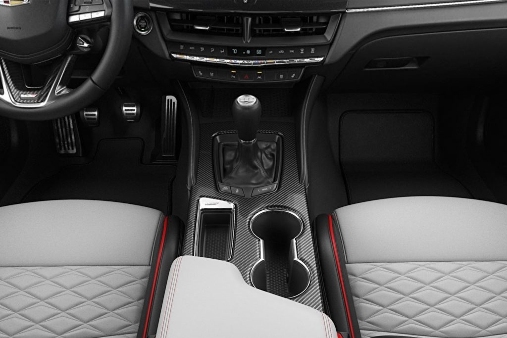 2022 Cadillac CT4-V Blackwing Sky Cool Gray interior HEB