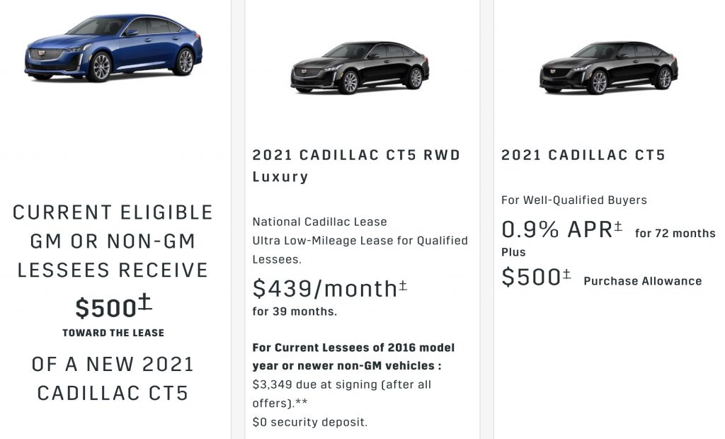 Cadillac CT5 discount