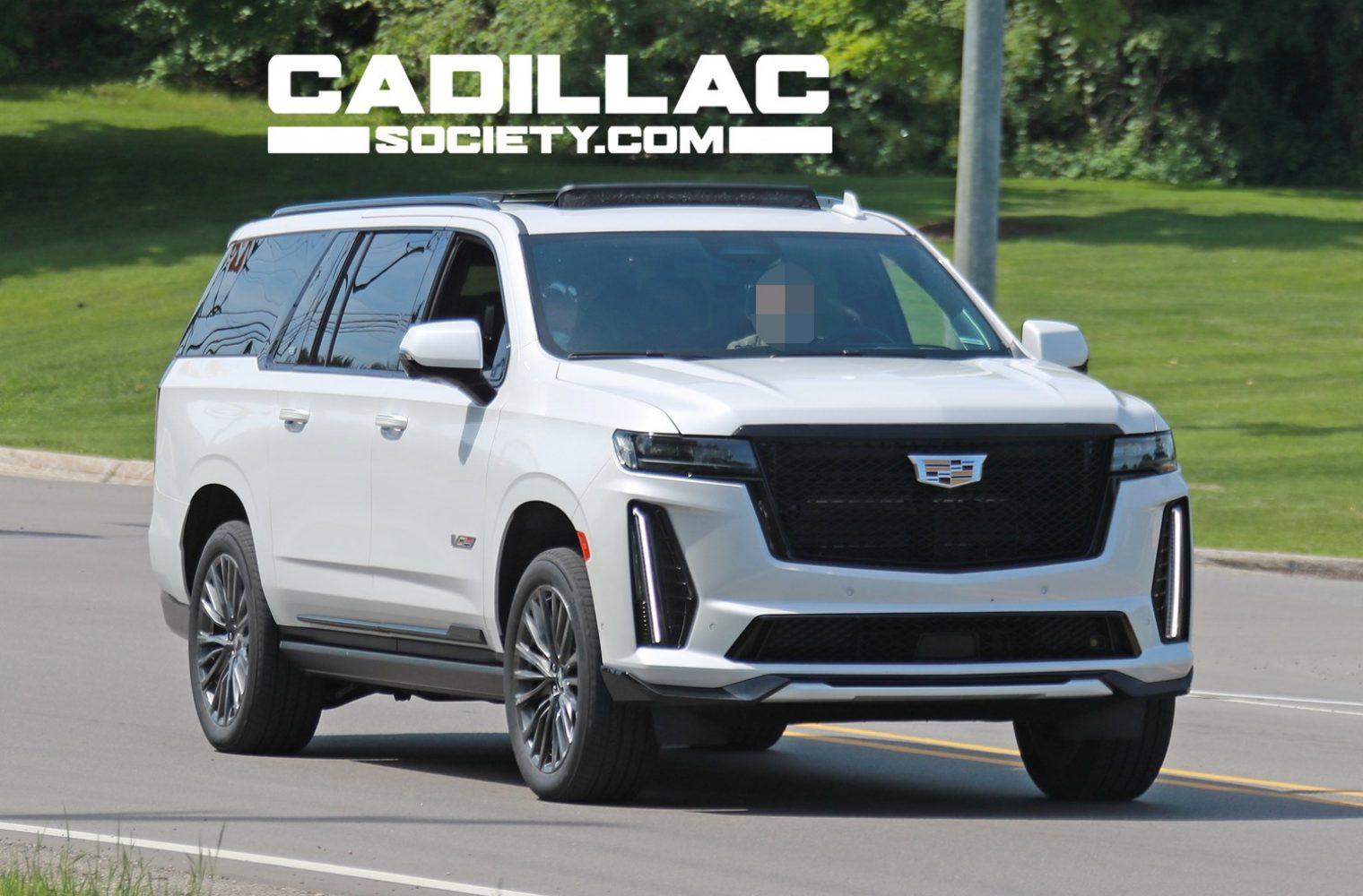 2023 Cadillac EscaladeV In Crystal White Tricoat Live Photo Gallery