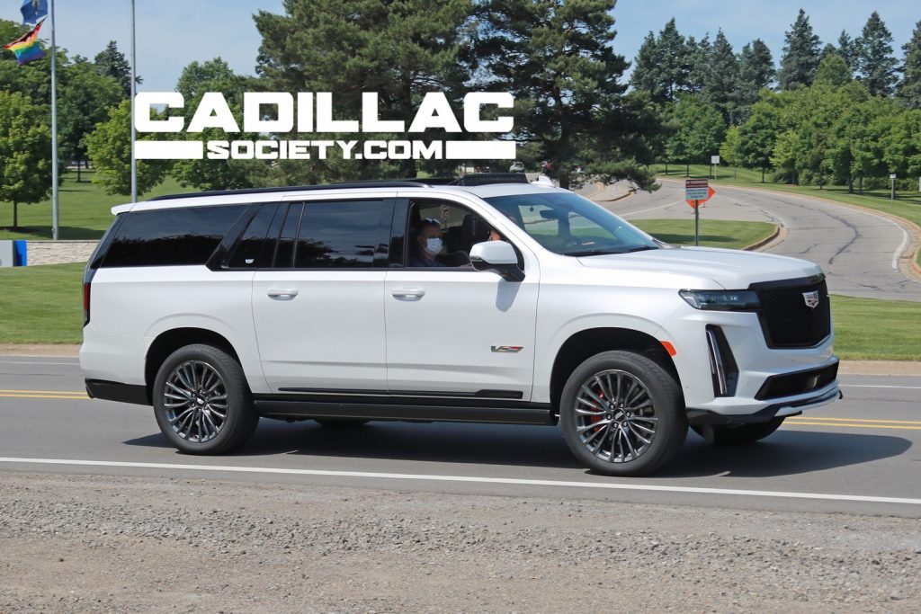 2023 Cadillac Escalade-V In Crystal White Tricoat: Live Photo Gallery