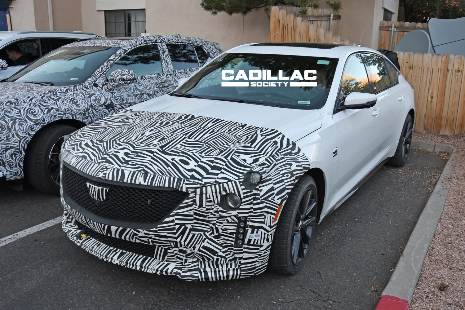 Refreshed 2024 Cadillac CT5 Prototype Spotted In Light Camo