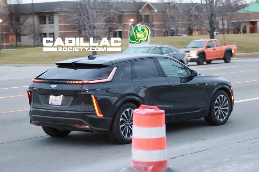 Cadillac Lyriq Sport In Light Blue Paint Spotted Testing